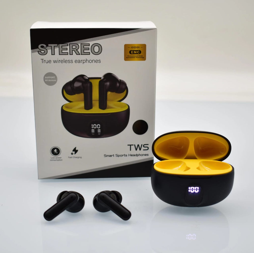 Stereo 895B Wireless Bluetooth Earbuds With Mic LED Display Type C Fast Charging