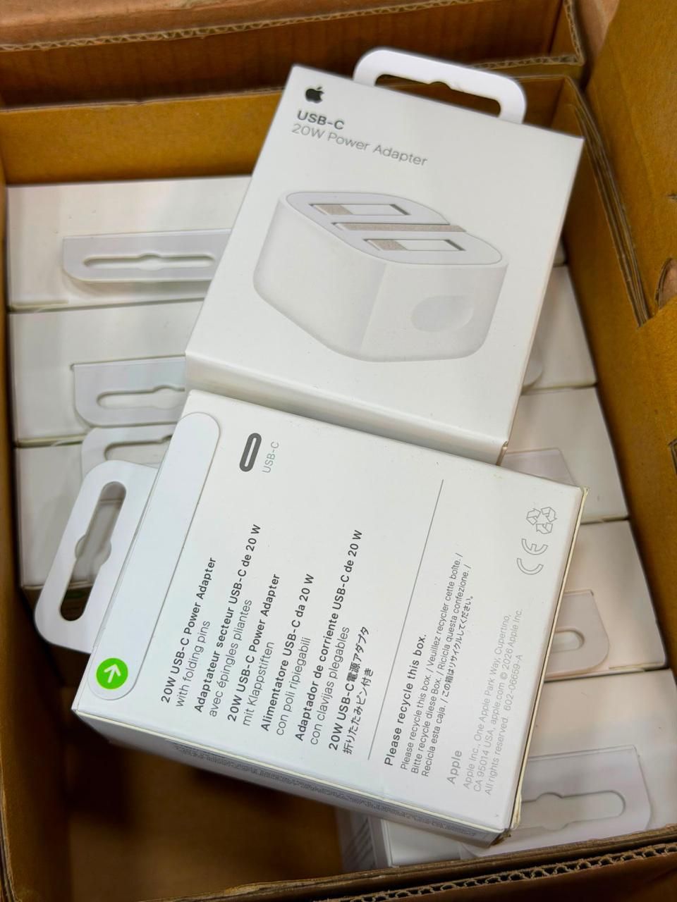 Apple 20W USB-C Power Adapter (3-Pin) - Premium Quality with Original Apple Data Cable