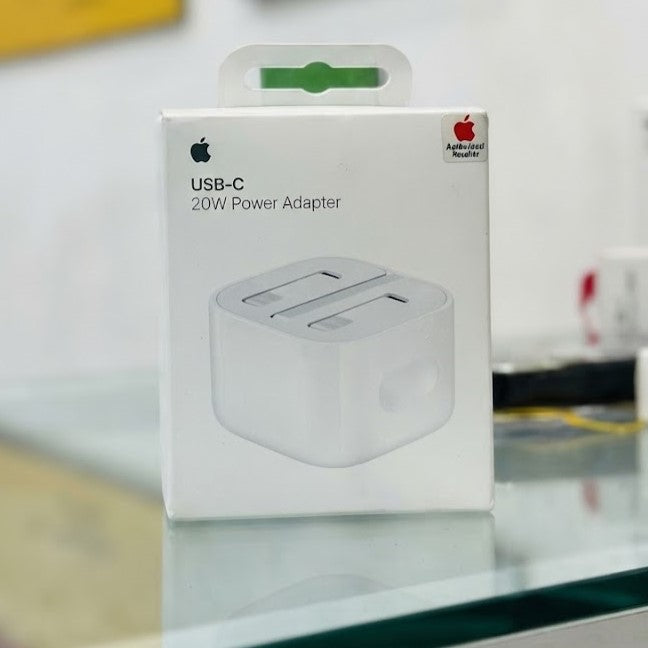 Apple 20W USB-C Power Adapter (3-Pin) - Premium Quality with Original Apple Data Cable