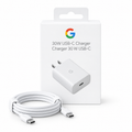 Google 30W USB-C Fast Charger with Free Data Cable – High-Speed Wall Adapter for Pixel, Android & USB-C Devices